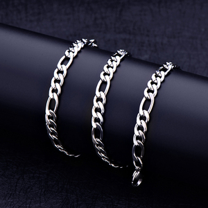 Thép Không Gỉ Mens Vòng Cổ Chuỗi Hợp Thời Trang Đa Kích Thước Thép Không Gỉ <span class=keywords><strong>Figaro</strong></span> Chuỗi Vòng Cổ Cho Nam Giới Phụ Nữ Làm Đồ Trang Sức - Product Image 4