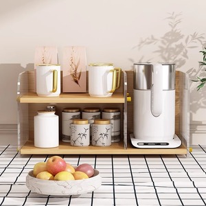 <b>Acrylic</b> Desktop Shelf 3 Tier Multipurpose Storage Unit For Kitchen Desk Tea Bar Water Cup Holder - Product Image 4