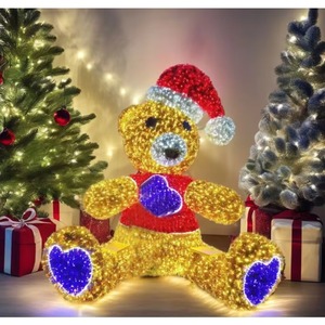 Luces LED Decorativas de Navidad con Diseño de Oso Polar 3D para Exteriores, Directo de Fábrica, IP65, Iluminación Navideña para Interiores, Estilo Cadena - Product Image 5