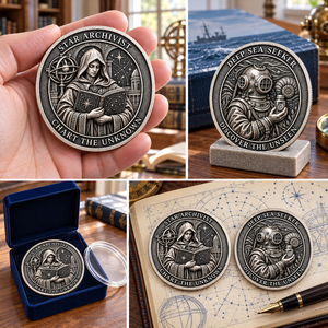 Monedas de Desafío Personalizadas para Estudiantes y Exploradores del Mar Profundo con Diseños en Relieve Detallados para Regalos Coleccionables OEM ODM - Product Image 3