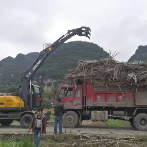 工厂挖掘机轮式装载机物料搬运机械液压抓斗起重机农场林业木材原木木材甘蔗抓斗