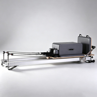 Cama de Pilates SVD-R25 de Aluminio con Base Baja, con Caja y Plataforma Suave, Adecuada para Uso en Casa y Gimnasios Pequeños