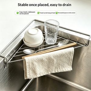 Estante de Esquina Triangular de Acero Inoxidable, Estante de Almacenamiento para Baño Montado en la Pared, Organizador de Metal Resistente al Óxido - Product Image 3