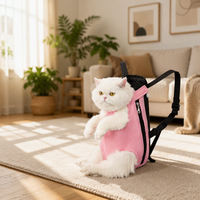 Sac à dos pour animaux de compagnie mains libres, orienté vers l'avant, en maille respirante, polyester, pour chat et chien, sac de transport extérieur, bretelles réglables
