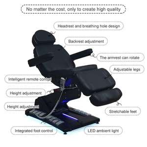 Meilleures ventes Lit de luxe pour les cils et lit de soin du visage pour salon de beauté Lits de massage portables et réglables en hauteur pour <span class=keywords><strong>spa</strong></span> et clinique - Product Image 6