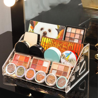Étagère de présentation en acrylique à 3/4/5/6/7 niveaux - Organisateur transparent à étages pour cosmétiques, vernis à ongles et articles de bureau