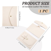 Couverture de cahier en cuir PU imperméable A5 Organisateur de dossier de mallette d'affaires avec ordinateur portable et téléphone Cadeau d'affaires