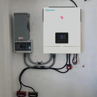 Convertisseur solaire à onde sinusoïdale pure Solarthon 51,2 V 6200 W, système d'énergie solaire hors réseau 240 V