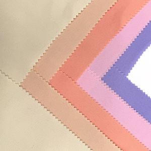 Nouveau 100% Polyester filles étudiant uniforme tissu couleur unie sergé tissé techniques coupe-vent fusible pure Stretch 150d fil compte - Product Image 2