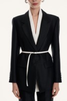 Pantalons et pantalons de haute couture ODM pour femmes, pantalons élégants à taille haute, en laine et soie, à jambes larges, pantalons pour femmes WhiteAnt