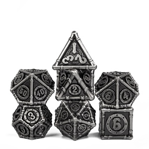 Cho udixi Biểu Tượng Tùy Chỉnh RPG Dungeons Dragons Kim Loại Xúc Xắc Trò Chơi Thiết Lập Cổ Steampunk Đa Diện Thiết Kế Với Thanh Lịch Hộp Kim Loại - Product Image 4