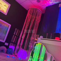 Kit de Douche Snoezelen à Fibres Optiques LED Apaisant et Sensoriel, Cascade de Lumières à Fibres Optiques pour la Relaxation et l'Autisme