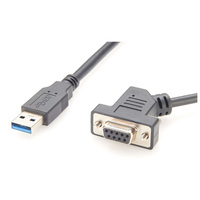 Adaptador Convertidor USB 2.0/3.0 a DB9 RS232 Macho/Hembra de Perfil Bajo con Chip FTDI para Báscula Electrónica y Caja Registradora