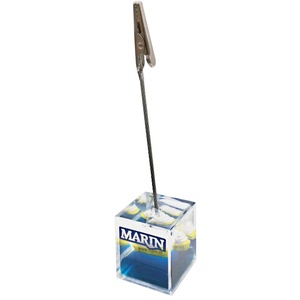 Biểu Tượng Tùy Chỉnh Cube Lỏng Nước Chất Lỏng Floater Hiển Thị Hình Ảnh Đứng Rượu Memo Clip Kinh Doanh Tên Chủ Thẻ - Product Image 2