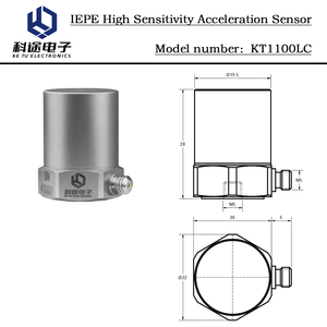 IEPE Einachsiger Piezoelektrischer Beschleunigungssensor ICP Vibrationsbeschleunigungsmesser für Maschinenvibrationsüberwachung ±5g - Product Image 2