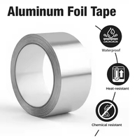 Ruban adhésif en feuille d'aluminium imperméable à l'eau Multi-Purpose Silver Metal Tape Sealing Isolation Patching Air Ducts Metal Repair