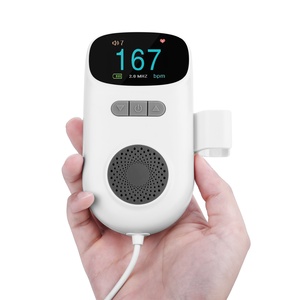 Monitor <span class=keywords><strong>Fetal</strong></span> <span class=keywords><strong>Doppler</strong></span> Digital Portátil de Bolsillo, 2.5MHz, Ultrasónico, Eléctrico, Instrumento para Medir la Frecuencia Cardíaca del Bebé - Product Image 5