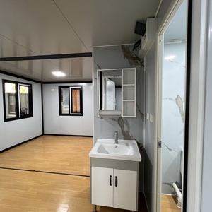 Casa Container di Lusso in Legno con 3 Camere da Letto e 2 Bagni, Prefabbricata, Modulare, Espandibile, Pieghevole, con Ruote, per Vivere all'Aperto, Villa, Hotel, Caffè - Product Image 2