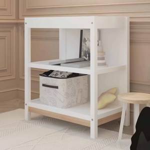 Lit de sol Montessori en bois massif avec étagère pour enfants, lit bébé extensible pour bébés, utilisation dans le salon et à l'école - Product Image 6