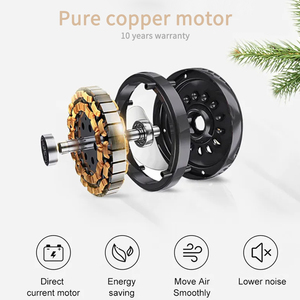 Bán Sỉ Động Cơ Đồng 100% 3 Cánh Bằng Gỗ Nguyên Khối Cho Phòng Ngủ Quạt Trần Điều Khiển Từ Xa Một Chiều Thiết Kế Đơn Giản - Product Image 6