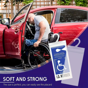 Tarjeta de permiso con diferente número de serie Impresión Señal de estacionamiento para <span class=keywords><strong>discapacitados</strong></span> Tarjeta de permiso de estacionamiento para <span class=keywords><strong>discapacitados</strong></span> - Product Image 5