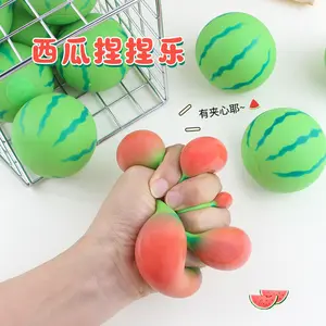 Berubah warna semangka cubit menyenangkan ventilasi merah baru sandwich buah penghilang stres mainan anak-anak mainan pemeras untuk anak-anak