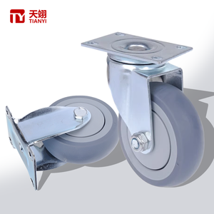 4 <span class=keywords><strong>5</strong></span> 6 8 Zoll Moderne verstellbare statische Wagen Gummi öl beständige Schwenk bremse Hoch leistungs rollen für den Badezimmer gebrauch - Product Image 3