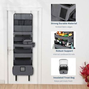 Door Hanging Storage <b>Bags</b> Wall Mount Closet Organizer Pockets Linen Cotton Fabric Multi Functional Living Room Bedroom Bathroom - Product Image 5