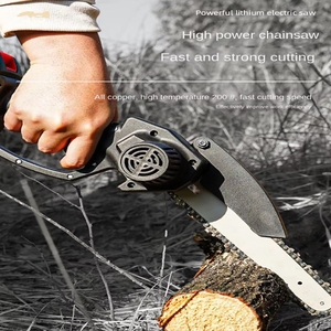 Motosierra de registro recargable de 4 pulgadas y 1800W, batería de litio inalámbrica de mano, grado Industrial OEM, paso de cadena de 3,5mm, transporte de caca - Product Image 2