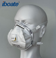 Masque à gaz jetable à protection contre les particules IBOATE 2808V FFP3 à 3 couches