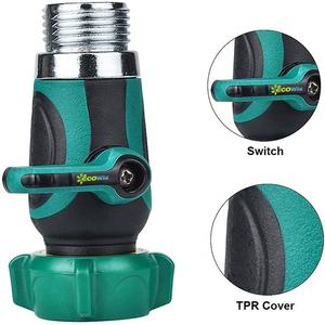 1 Way Metal Garden <strong>Hose</strong> Connector, Water Splitter Shut Off Valve with Easy Turn Control - Product Image 4