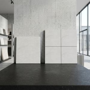 Large Stock Porcelain Heavy Duty Outdoor Parking Designer <b>Floor</b> Tiles 400x400mm Modern Firebrick - Product Image 1