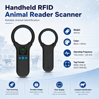Lector de Identificación Animal Portátil de 125khz 134.2khz, Escáner ABS FDX-B para Identificación de Microchip de Mascotas y Ganado