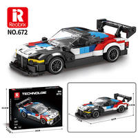 Vente en gros de blocs de construction Reobrix, modèle de super voiture de course, blocs de construction DIY, célèbre voiture de sport, jouets de construction en briques