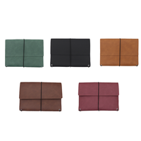 Couverture de carnet de voyage vintage A5 en cuir végétalien, organiseur quotidien portable, étui rechargeable avec élastiques et boucle pour stylo