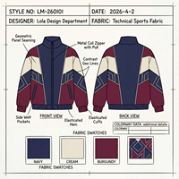 Veste en jean style vintage OEM ODM, coloris bordeaux et marine, avec motif aigle brodé, coupe ample et respirante