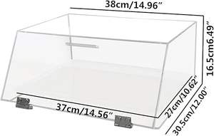 กล่องเก็บขนมปังใสขนาดใหญ่กล่องขนมปังเคาน์เตอร์สวยใสสำหรับแสดงเท่านั้น - Product Image 2