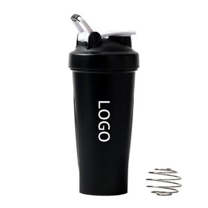 Custom Logo BPA Free Plastic 20oz <b>Protein</b> Shaker <b>Bottle</b> with Mixing Spring for Fitness Event Giveaways - Product Image 1