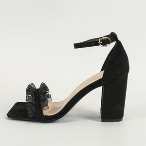 <span class=keywords><strong>Scarpe</strong></span> estive 888 taglie forti-48 sandali con tacco alto in pizzo con tacco quadrato nero - Product Image 5
