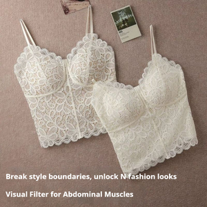 Lencería Elegante Francesa para Mujer, Top de Encaje Sexy con Cuello en V Transparente, <span class=keywords><strong>Sujetador</strong></span> Moldeador, Personalizado, Cómodo, con Soporte y Push-up, Ropa Interior sin Costuras - Product Image 1