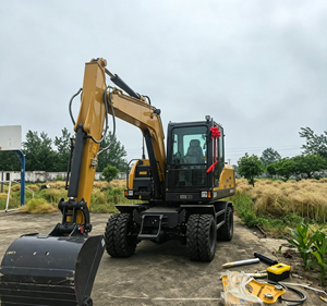 Excavadora XE80WG PRO de Alto Rendimiento en Oferta, Máquina de Movimiento de Tierras con Ruedas, Potente y Confiable - Product Image 1