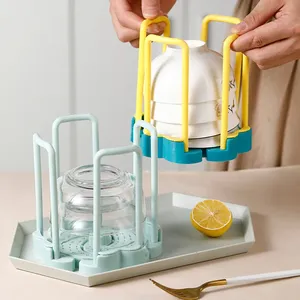 Support de Rangement Rétractable pour Bols – Étagère de Rangement Durable pour Bols de Cuisine – Égouttoir à Gobelets en Plastique Amovible – Organisateur de Cuisine - Product Image 2