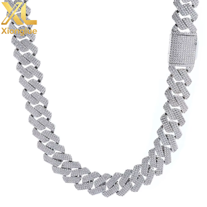 2026 Hip Hop 20mm Chunky Cuban <b>Chain</b> Necklace for Men <b>Iced</b> Out CZ Zircon Copper Anti-Tarnish Gift Fashion Jewelry - Product Image 5