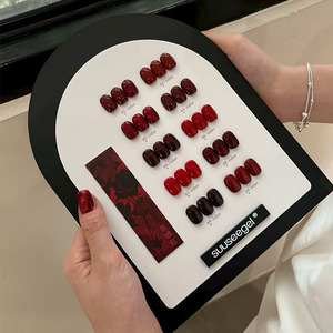 ชุดยาทาเล็บเจลยูวีสีแดง 10 สี ขนาด 15 มล. แบบลอกออกได้ สำหรับร้านทำเล็บมืออาชีพ - Product Image 4