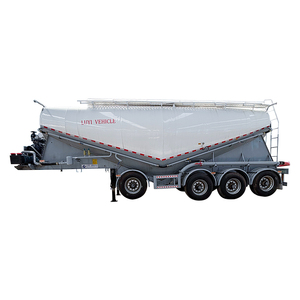 Semi-remorque citerne à poudre pour le transport de matériaux de construction, cendres volantes et <span class=keywords><strong>ciment</strong></span> – Semi-remorque citerne à vrac sec personnalisable - Product Image 1