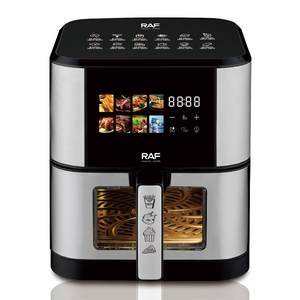 Friteuse à <span class=keywords><strong>air</strong></span> numérique RAF 1500W avec capacité familiale de 6L, panneau de commande tactile, circulation d'<span class=keywords><strong>air</strong></span> à 360 degrés et réduction de l'huile de 80% - Product Image 1