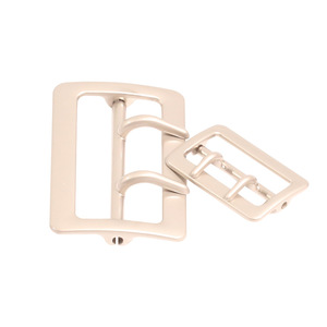 Alloy D-Ring Buckle <b>Rectangle</b> <b>Mirror</b> Electroplating Silver Gold Mist Gold Pearl Gunmetal Black Matte Black Casual Belt Buckles - Product Image 1