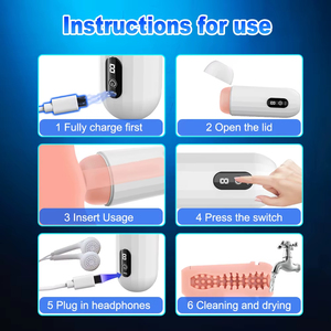 Masturbateurs automatiques pour hommes, machine à succion, godet de masturbation, stimulation du pénis, vagin de poche, jouets sexuels pour adultes pour hommes - Product Image 3
