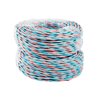 Cable Retorcido Ignífugo WDZBN-RYJS 2*1.5mm 16AWG XLPE LSZH para Alarma contra Incendios, IEC 60332 300/500V, Flexible, Señal de Seguridad