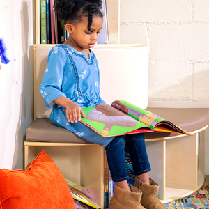 <span class=keywords><strong>Libreria</strong></span> <span class=keywords><strong>Montessori</strong></span> a Albero in <span class=keywords><strong>Legno</strong></span> per Lettura con Seduta, per Bambini, Asilo Nido e Biblioteca Prescolare con Contenitore - Product Image 2